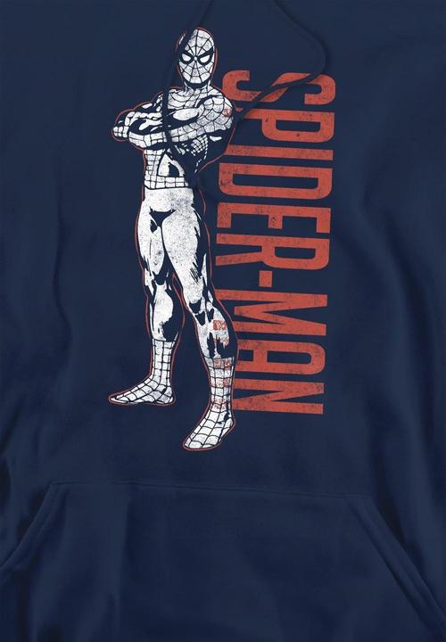 Actual product image Spiderman Mens Hero Stance Hoodie (L)