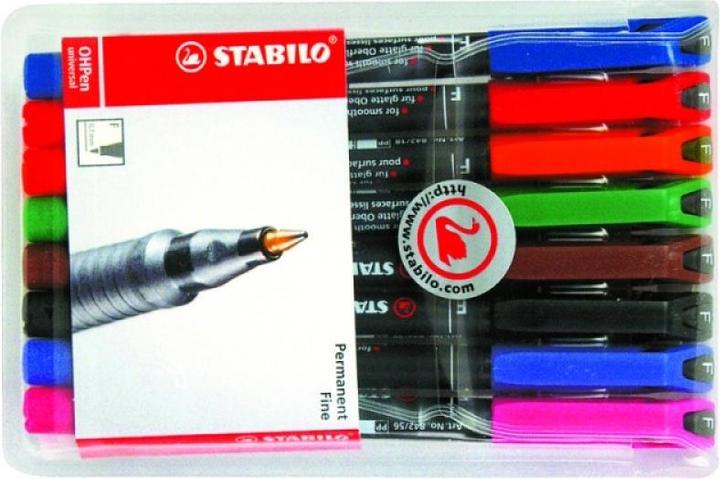 Produktbild STABILO OHPen universal Folienstift permanent (Mehrfarbig, 0.70 mm, 8 x)