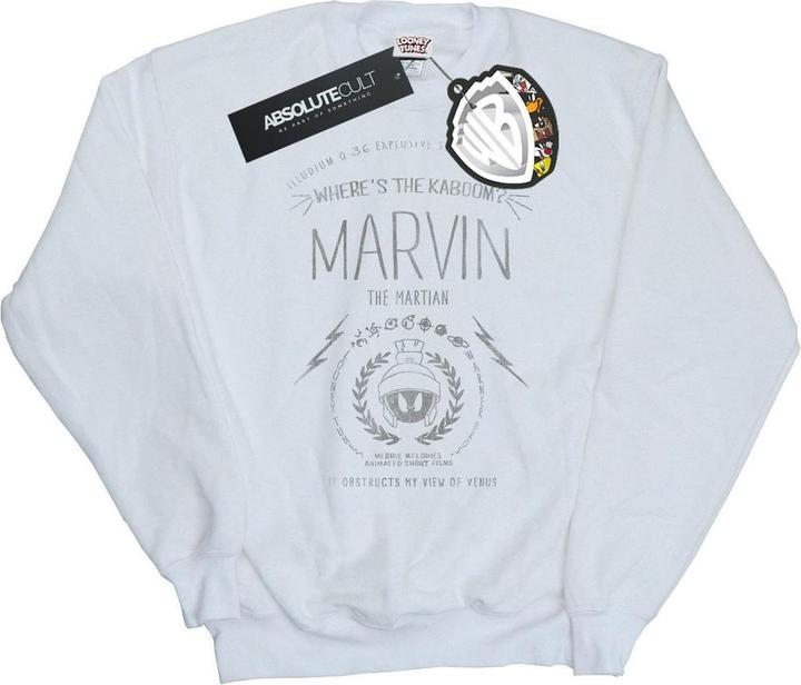 Actual product image Looney Tunes Mens Marvin The Martian Where's The Kaboom Sweatshirt (XL)