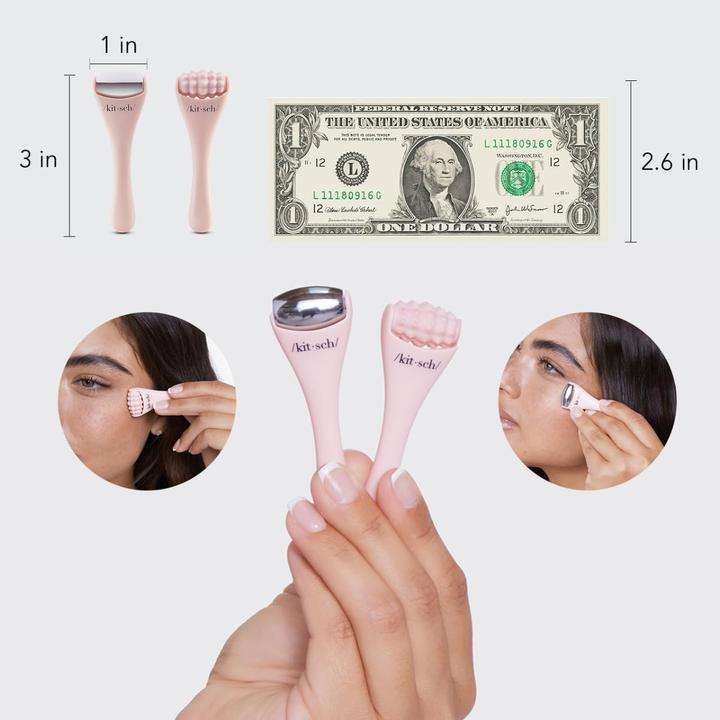 Actual product image Kitsch Mini Spa Roller Eye & Face set of 2