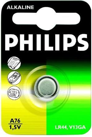 Immagine prodotto Philips Batteria alcalina a bottone LR44 / 76A (1 pz., LR44, 105 mAh)