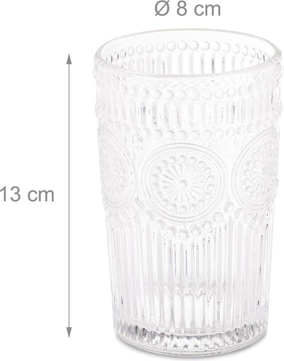 Produktbild Relaxdays 4x Trinkglas (0.40 l, 1 x)