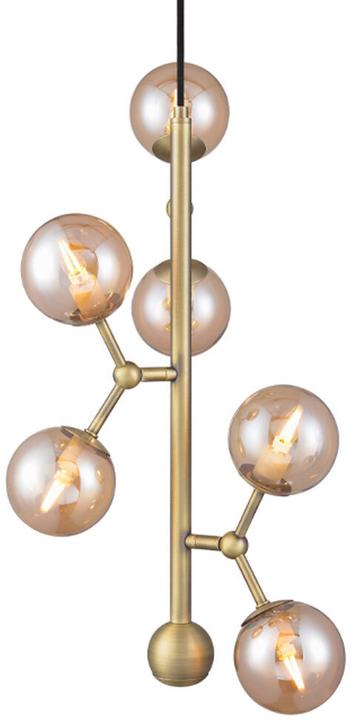 Produktbild Halo Design Flexible Pendellampe Atom Vertikal Amber Ø 31/ H 45 cm (G9)