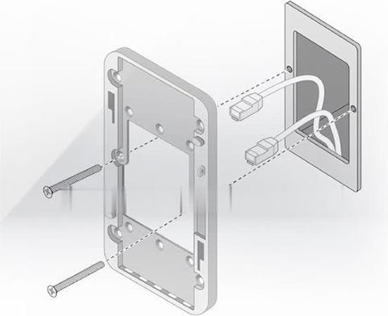 Image du produit HPE E Aruba AP-500H-MNT1 Kit avec adaptateur de montage mural à une voie pour AP série 500H