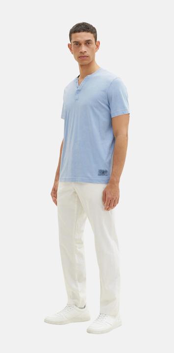 Actual product image Tom Tailor T-Shirt Kurzarmshirt mit Henley-Ausschnitt und ausgewaschener Optik (XXL)