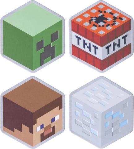 Actual product image NoName Minecraft Metal Coasters (4 x)