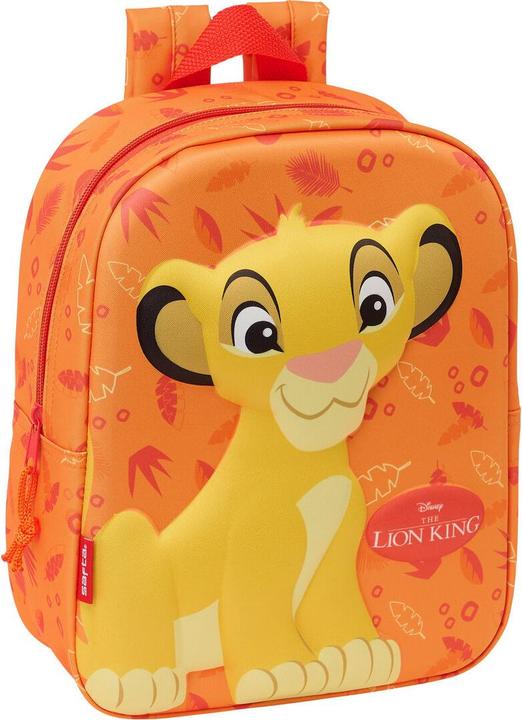 Produktbild The Lion King Schulrucksack Orange 22 x 27 x 10 cm 3D