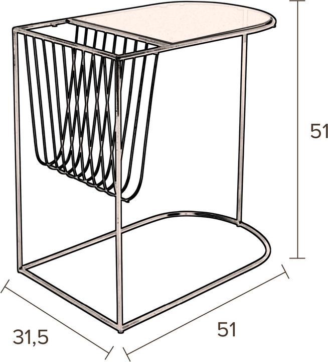 Produktbild Dutchbone Eileen (51 x 31.5 x 51 cm)
