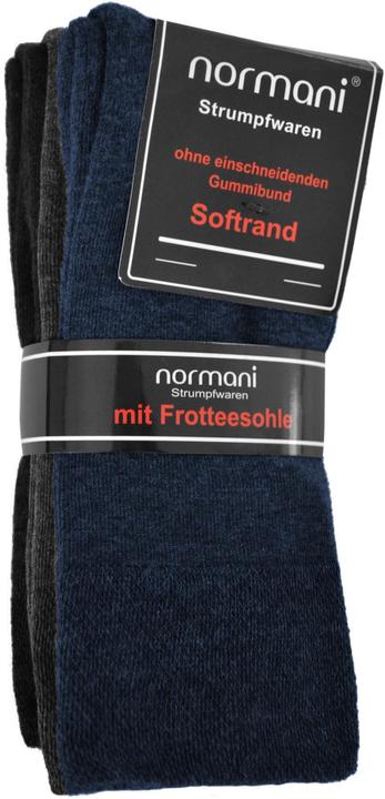 Immagine prodotto Normani 6 paia di calzini comfort con bordo morbido e suola in spugna (confezione da 6, 35 - 38)