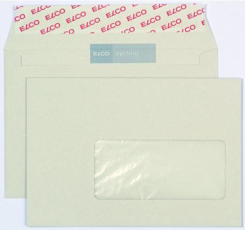 Actual product image Elco Envelopes Optifix with window right adhesive C6 100g/sqm (C6, 500 x)