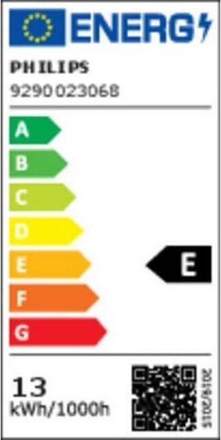 Energy Label Philips LED Bulbs (E27, 13 W, 1521 lm, 3 x, E)