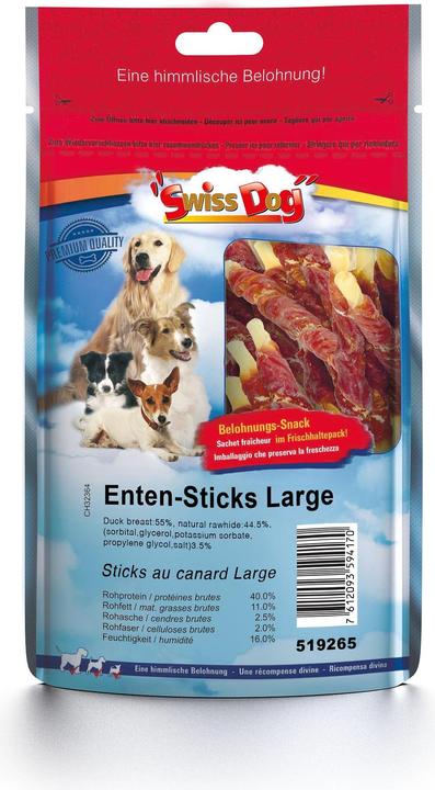 Image du produit SwissDog Bâtonnets de canard (Adulte, 1 pcs, 100 g)
