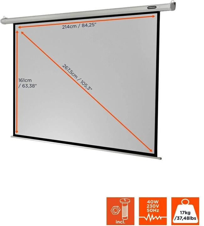 Produktbild Celexon Motor Economy, Leinwand, 4:3 (108.27", 4:3)