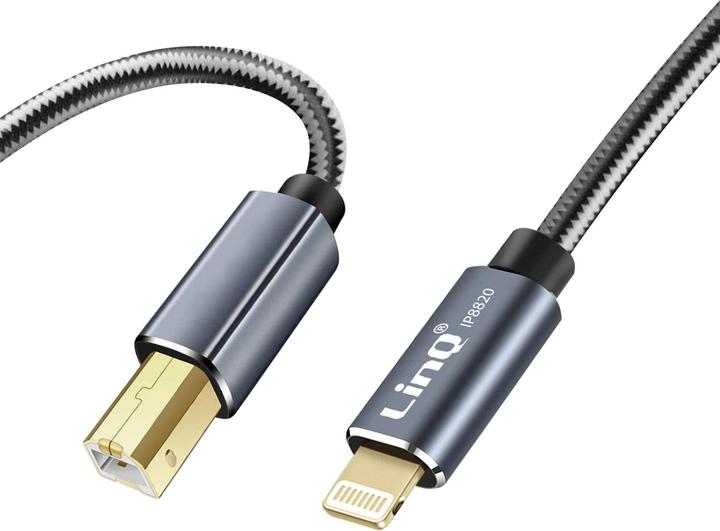 Produktbild LinQ Lightning auf USB-B Kabel (1.50 m, USB 3.2 Gen 1)