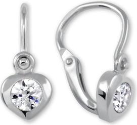 Brilio Gold ChildrenÂ's Earrings Heart Shapes with Clear Crystal 236 001 00675 07