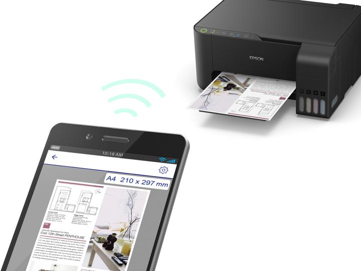 Actual product image Epson ET-2710 EcoTank Unlimited (Ink tank, Colour)