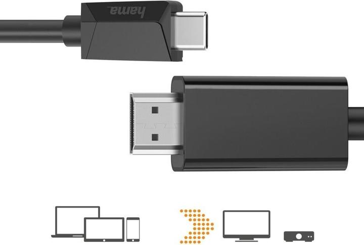 Image du produit Hama USB Typ C — HDMI (Typ A) (1.50 m, HDMI)