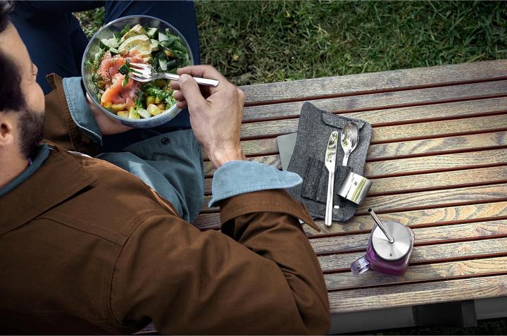 Produktbild WMF Besteckset Outdoor Reisebesteck my2Go 8-teilig Campingbesteck mit Etui (8 Stück, Besteck Set)