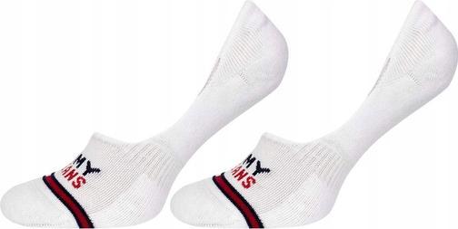 Immagine prodotto Tommy Hilfiger Calzamaglia unisex adulto a taglio medio, bianca, 43-46 (confezione da 2) (Confezione da 2, 43 - 46)