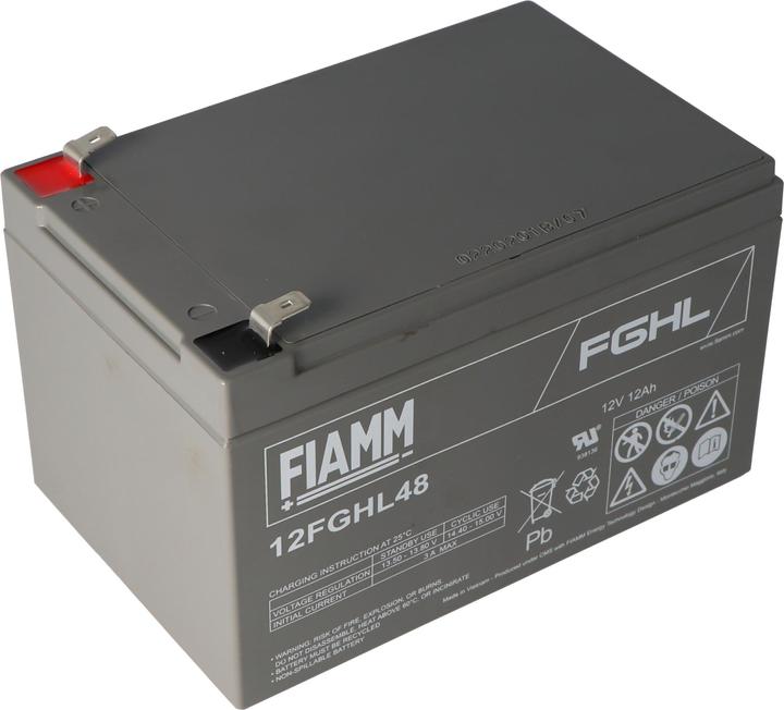 Produktbild Fiamm 12FGHL48 Blei PB Akku 12 Volt 12000mAh mit Faston 6,3mm Kontakten (12 V, 12 Ah)