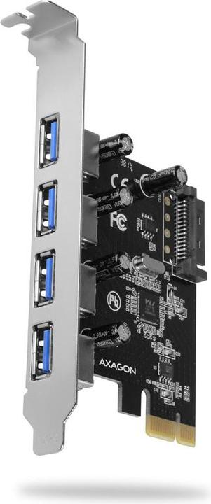 Produktbild Axagon PCEU-430VL Kontroler PCIe 4x port USB 3.2 GEN 1, UASP, chipset VIA