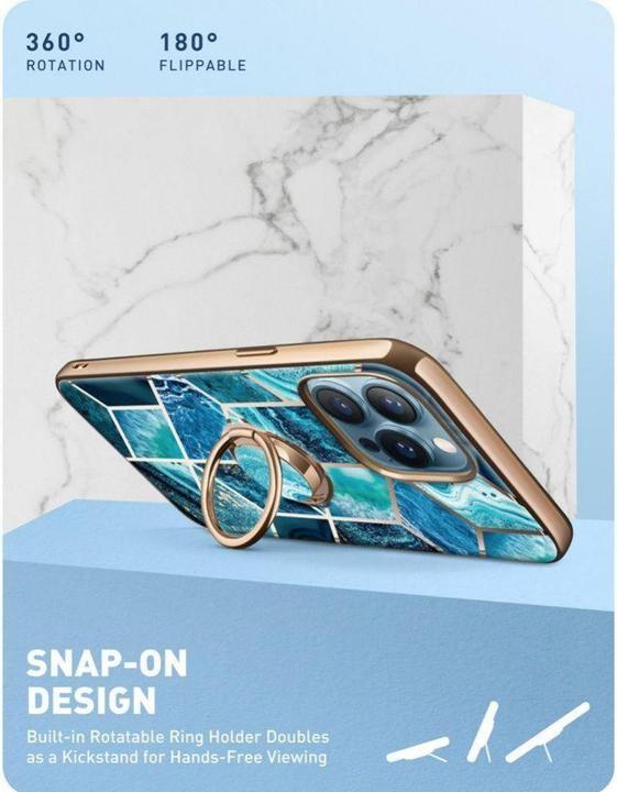 Image du produit Supcase Étui IBLSN Cosmo Snap Apple iPhone 13 Pro Bleu océan (Apple iPhone 13 Pro)