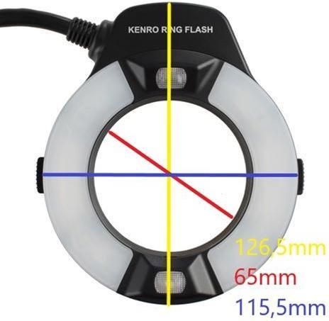 Produktbild Kenro TTL Macro Ringblitz KFL201C für Canon (Set)