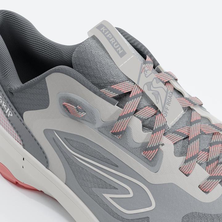 Actual product image Kalenji Trailrunningschuhe Damen - JogFlow 190 Grip dunkelgrau/pink (36)