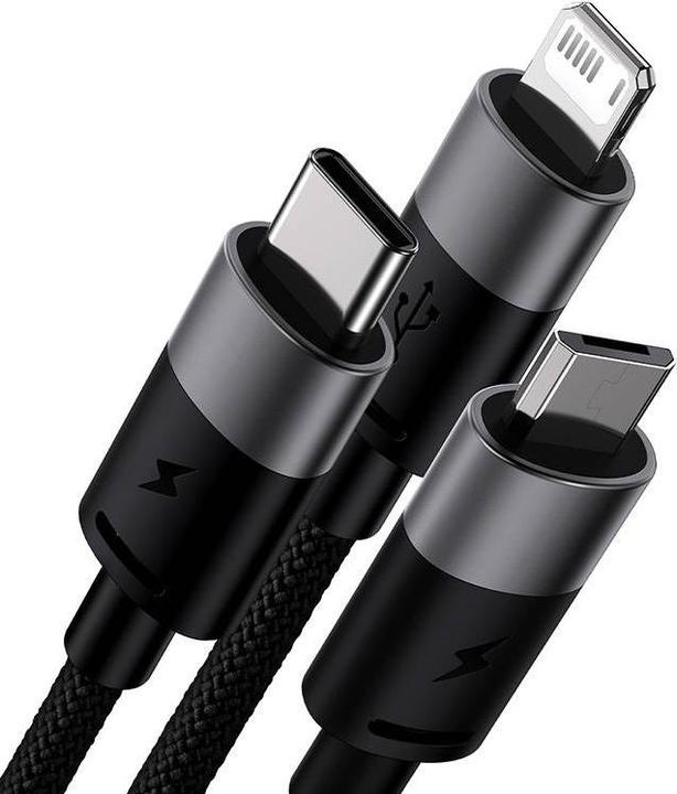 Image du produit Baseus 3 in 1 USB Ladekabel (0.60 m, USB 3.0)