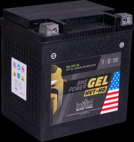 Produktbild Intact GEL-HVT-02 Bike-Power Gel 32Ah Motorradbatterie GHD32HL-BS (12 V, 32 Ah, 445 A)