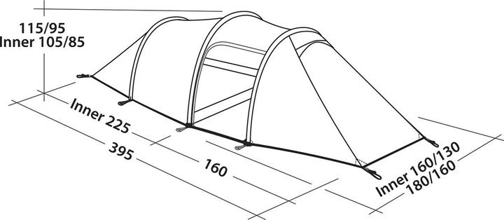 Produktbild Robens Voyager 3EX (Tunnelzelt, 3.60 kg, 3 Personen)