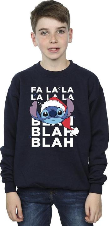 Immagine prodotto Disney Lilo And Stitch Christmas Blah Blah Blah Felpa Ragazzi (128)
