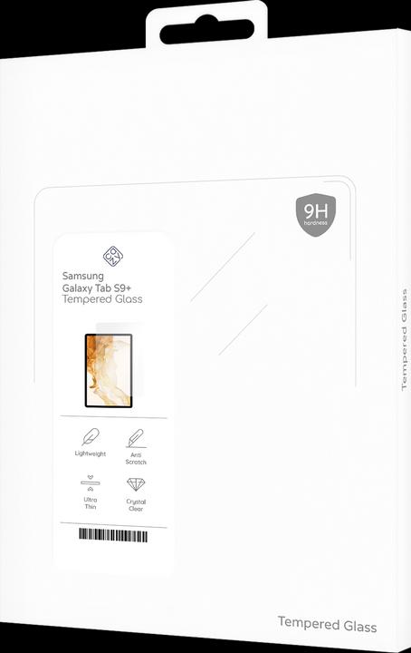 Actual product image Cazy Protective glass compatible with Samsung Galaxy Tab S9+ / S9 FE+ - Tempered glass screen protector - (1 Piece, Galaxy Tab S9+, Galaxy Tab S9 FE+)