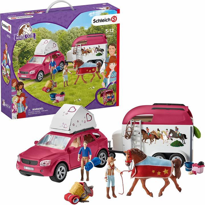 Immagine prodotto Schleich Avventura con auto e rimorchio per cavalli