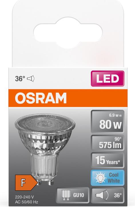 Produktbild Osram Led Star Par16 (GU10, 6.90 W, 575 lm, 1 x, F)
