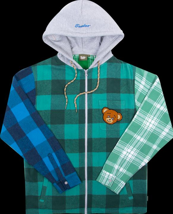 Actual product image Tealer hoodie teddy tartan (XS)