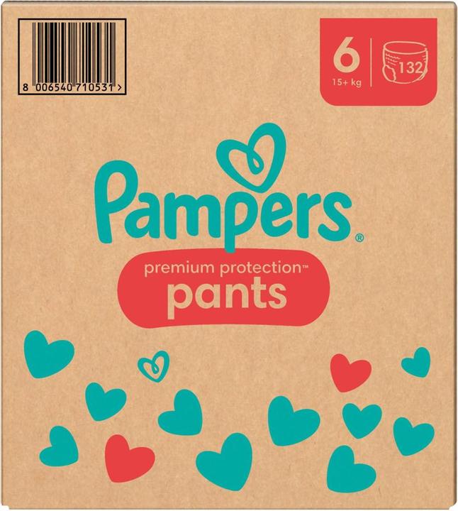 Actual product image Pampers Premium Protection Pants (Size 6, Monthly box, 132 Piece)