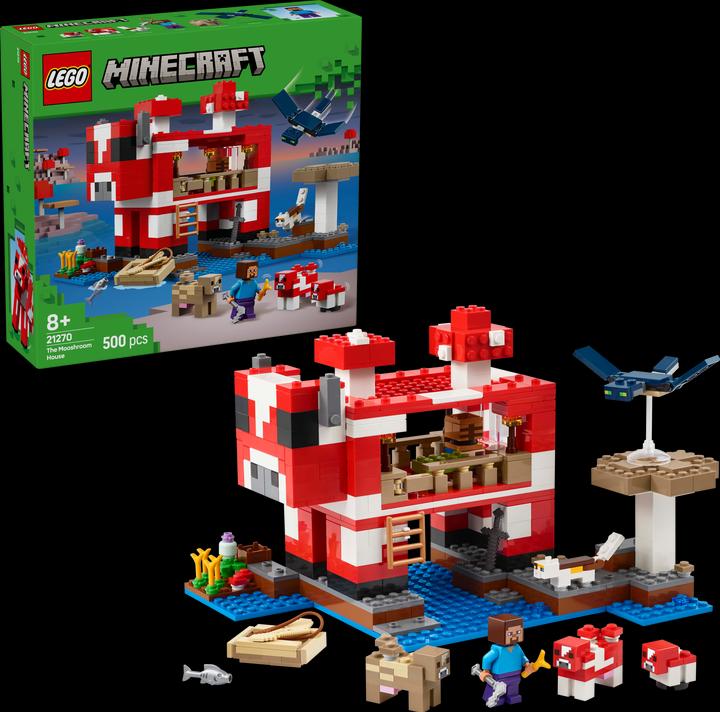 Immagine prodotto LEGO Das Pilzkuh-Haus (21270, LEGO Minecraft)