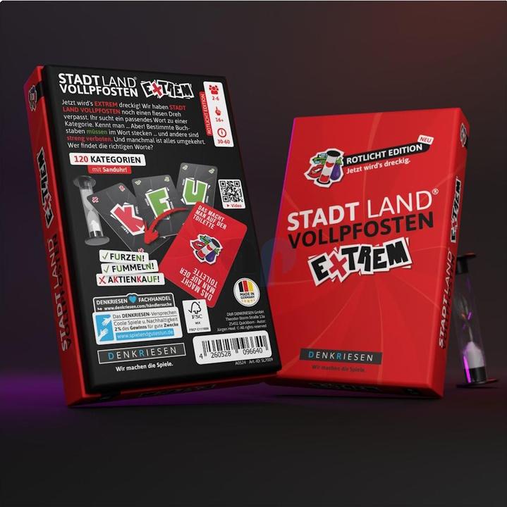 Produktbild Denkriesen STADT LAND VOLLPFOSTEN – EXTREM - Rotlicht Edition - "Jetzt wird's drecking" (Deutsch)