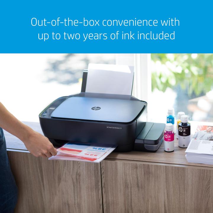 Produktbild HP Smart Tank Wireless 455 - Multifunktionsdrucker - Farbe - Tintenstrahl - refilla (Tintenpatrone, Farbe)