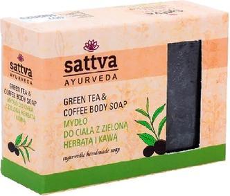 Produktbild Sattva Ayurveda SATTVA Mydło do ciała w kostce z Zieloną Herbata i Kawą 125g