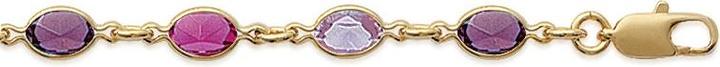 Immagine prodotto Lara BRACCIALE Placcato - 18 - CRISTALLO MULTICOLORE (Dorato)
