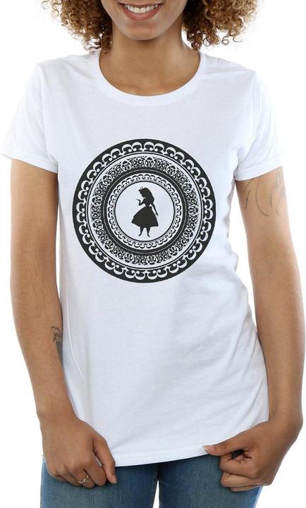 Actual product image Disney Womens/Ladies Alice In Wonderland Circle Cotton T-Shirt (S)