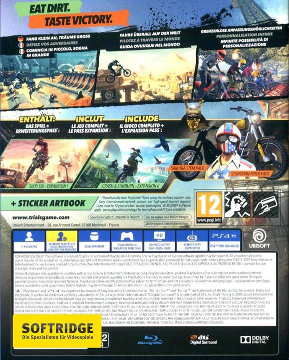 Image du produit Ubisoft Trials Rising (PS4, DE)