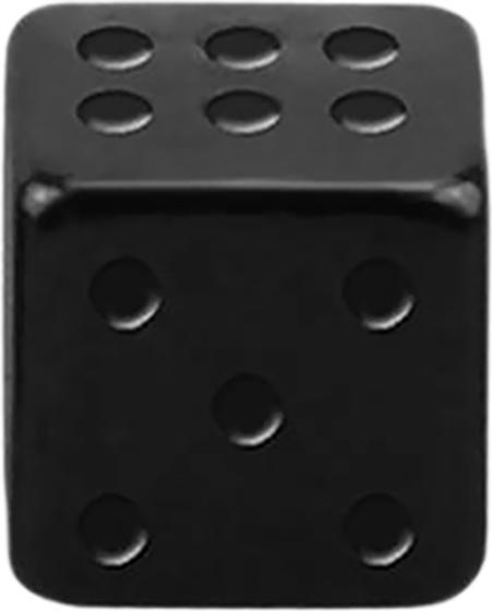 Image du produit Star Piercing Micro cube noir (sans laiton, Acier chirurgical 316L)