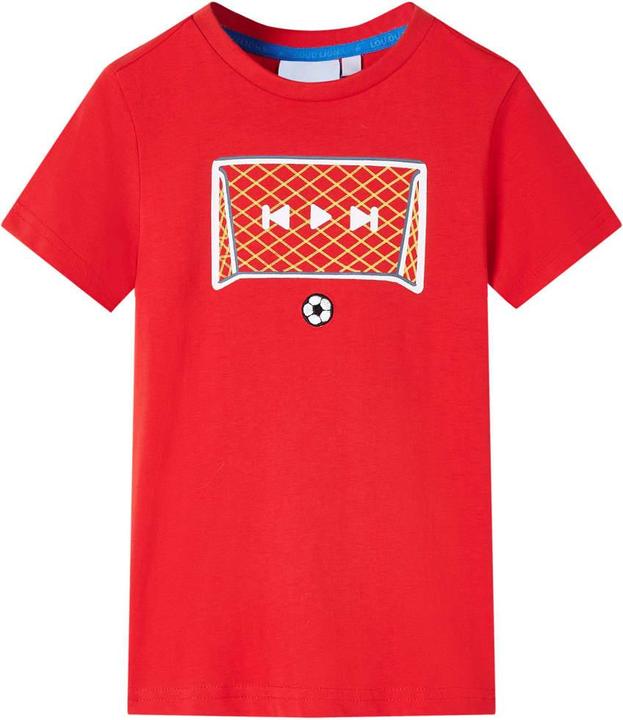 VidaXL Kinder-T-Shirt Rot 92,Material: 100 % Baumwolle,Farbe (92)