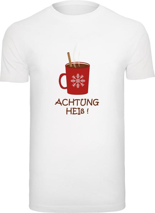 Merchcode Achtung heiss T-Shirt Round Neck - 113287 (M)