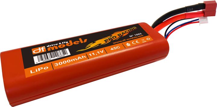 Produktbild DF-Models LiPo Pack 3S - 11,1 Volt - 3000mAh, 45C - rund (11.10 V, 3000 mAh)