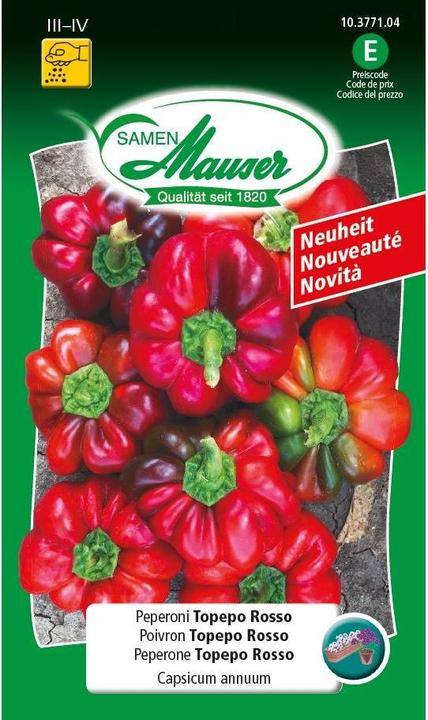 Produktbild Samen Mauser Peperoni Topepo Rosso (Pflanzensamen)