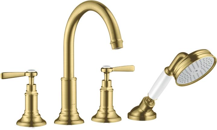 Actual product image Axor MONTREUX 4-hole bath tub edge fitting, lever handles, 196mm projection